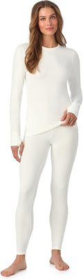 Cuddl Duds Womens Fleece Lined Thermal Base Layer Set - Warm READY