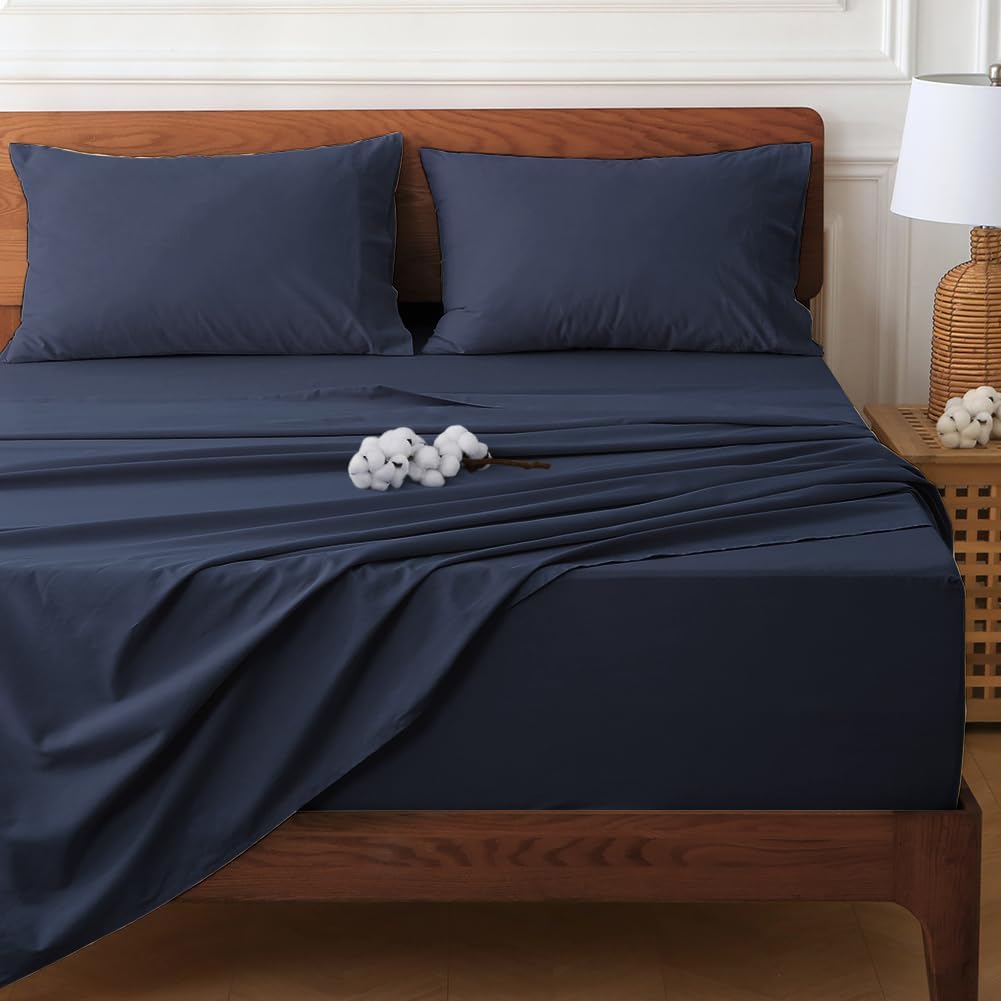 HYPREST Extra Deep Pocket King Sheet Set for Thick Mattresses