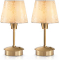 UMEXUS 2 Pack Small Cordless Table Lamp - Rechargeable Dimmable Set