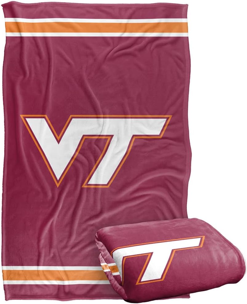 LOGOVISION Silky Touch Throw Blanket for Virginia Tech Fans