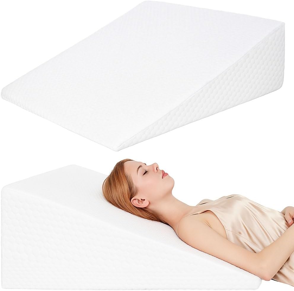 Wedge Pillow for Sleeping, Back Support, and Snoring Relief
