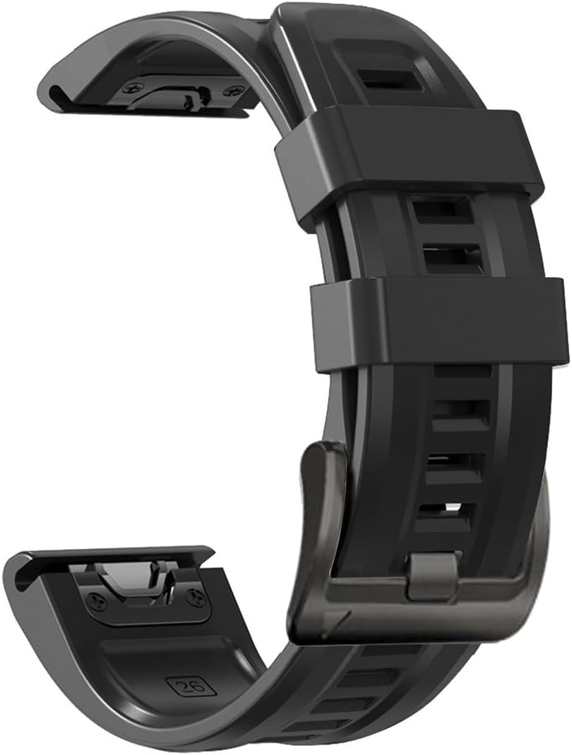 Soft Silicone 26mm Band for Garmin Watches | Quick Fit Wristband | Emilydeals