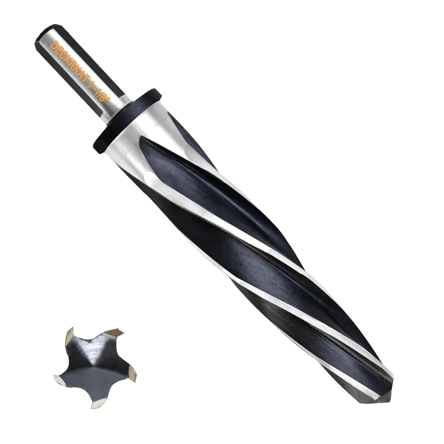 1-1/8in Reamer Drill Bit for Metal by DECKRKAT for Precision
