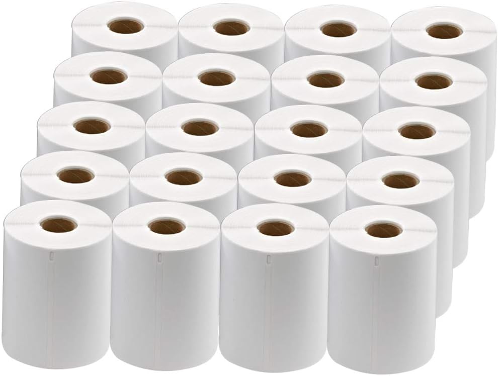 SJPACK 20 Rolls 4XL Labels for Shipping and Postage Needs