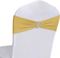 Gold Spandex Chair Sashes for Weddings and Events Decoration