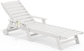 SERWALL Patio Chaise Lounge Chair 78 in Longer Version - Adjustable