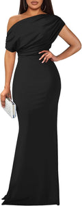 Women's Off Shoulder Bodycon Mermaid Formal Dress - Elegant Fit