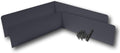 Dark Bronze Bent Rain Gutter Valley Splash Guards - 2 Pack