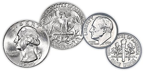 Mixed Pre-1965 US Silver Coins - Genuine 90% Silver Lot
