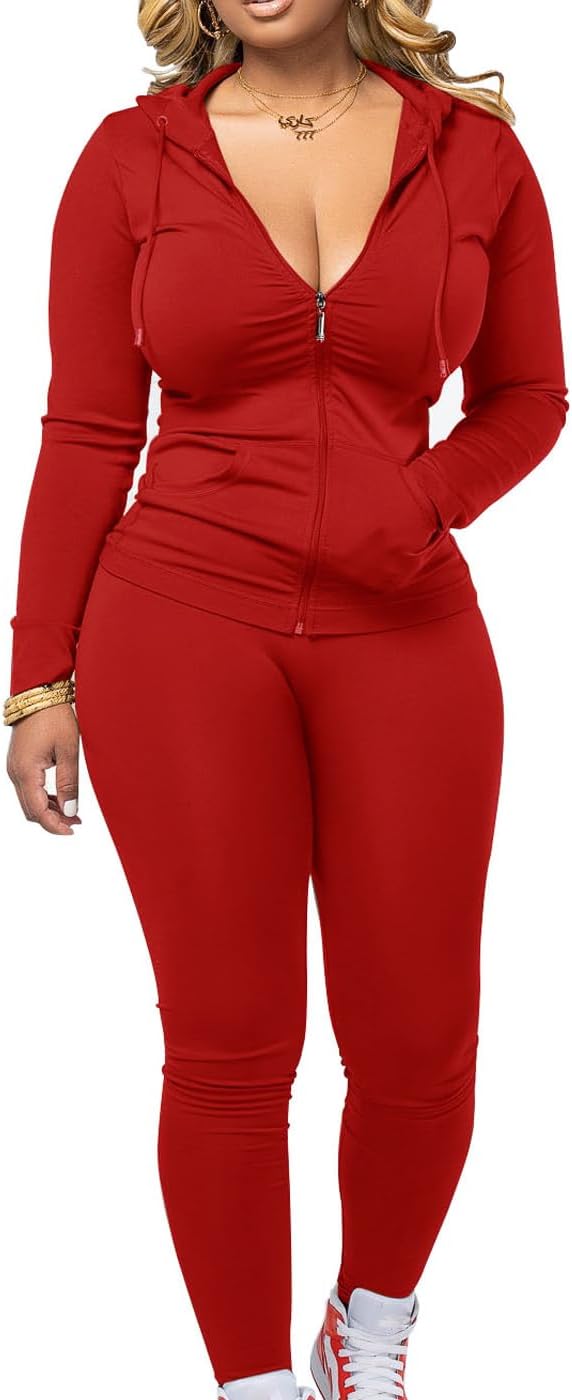 Mrskoala Two Piece Outfits for Women Jogger Sets for Fitness