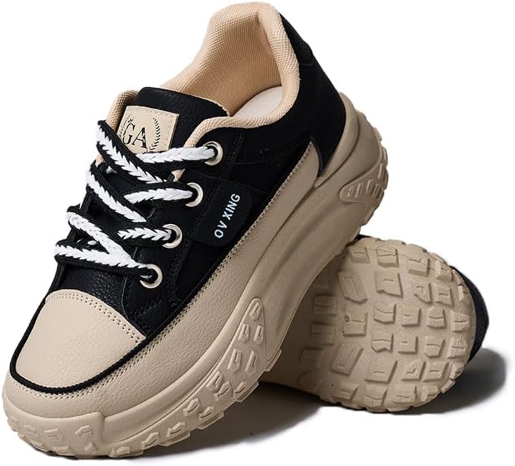 Stylish Sneakers for Women with Thick Soles for Comfort