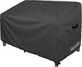 60W x 35D Loveseat Patio Furniture Cover - Waterproof Black
