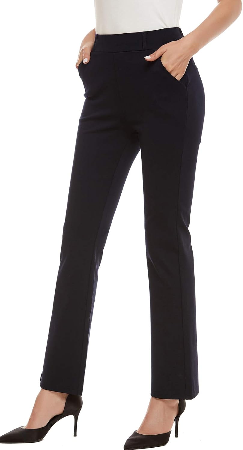 Women's Pull On Barely Bootcut Stretch Dress Pants Review