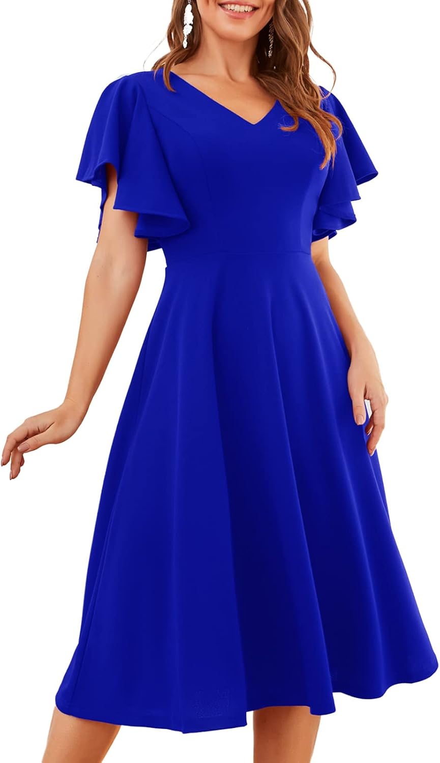Bridesmay Women's Formal Cocktail Wedding Guest Dress 2025