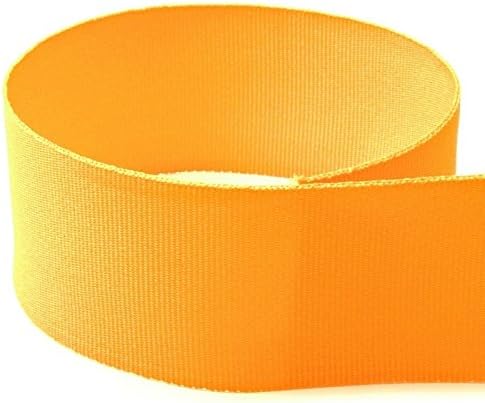 USA Made 7/8 in Gold Solid Grosgrain Ribbon - 100 Yards
