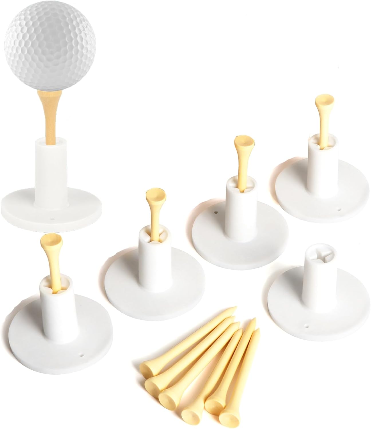 Dgwerko Rubber Golf Tees Set - Universal 1.5 Tees