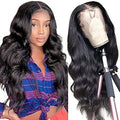 Human Hair Body Wave Lace Front Wig 13x4 Glueless 20in - Natural Look