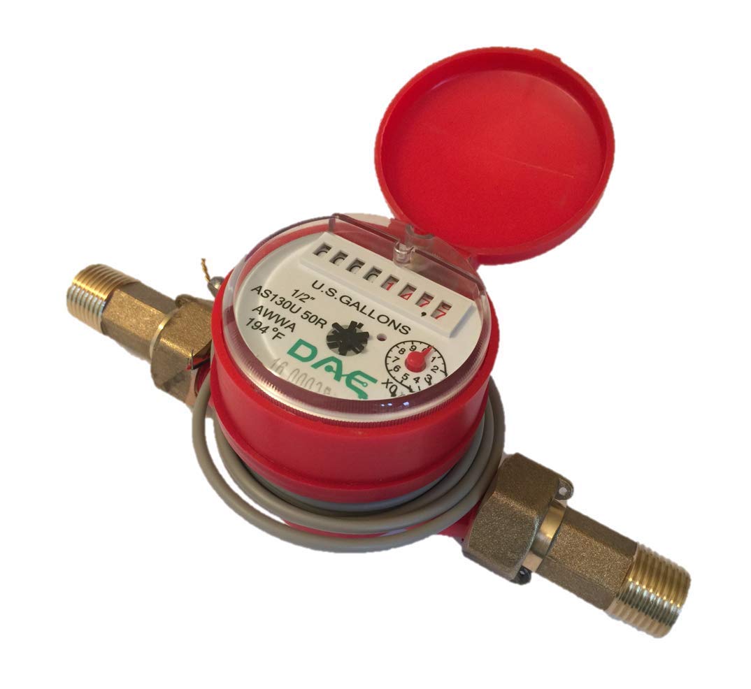 DAE AS130U-50RP 1/2 Hot Water Meter with Pulse Output