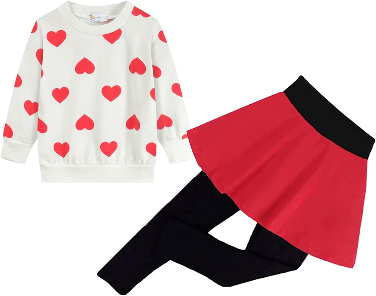 Valentine Heart Toddler Girl Outfit
