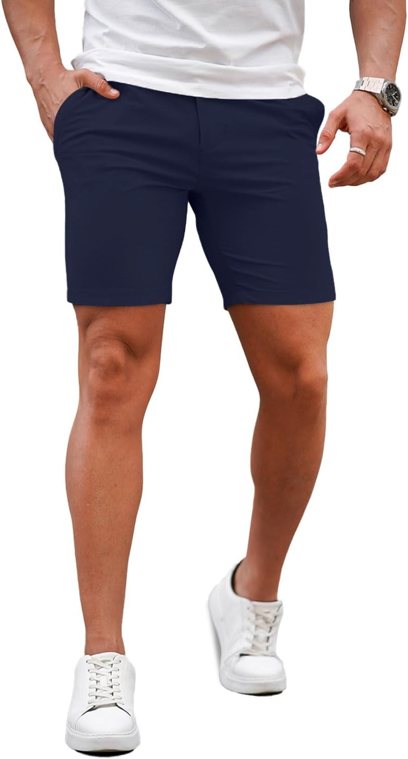 GINGTTO Mens Slim Fit Shorts for Comfort and Style