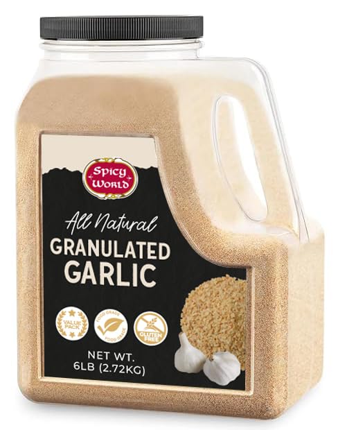 Granulated Garlic 6 LB Jar for Bold Flavor in Cooking