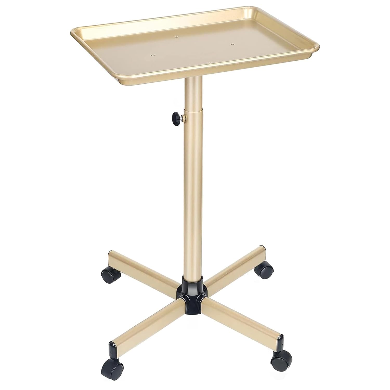 Salon Tray, Champagne Gold Rolling Tray for Stylists and Dentists