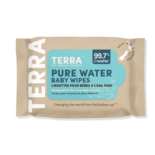Terra Bamboo Baby Wipes: Pure Water TRAVEL Pack