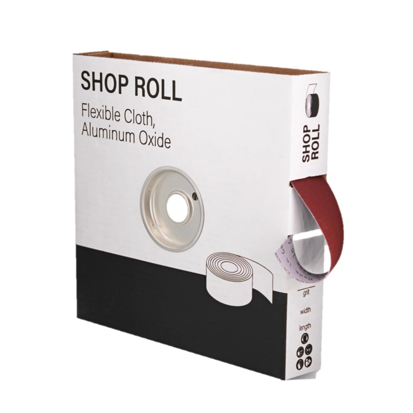 VSM 2in x 50yd Aluminum Oxide Sanding Shop Roll for Woodworking