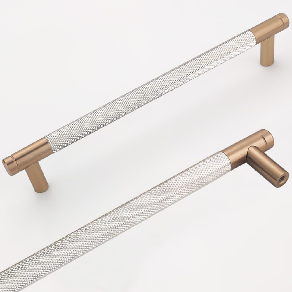 24 Pack 7 1/2 Inch Bronze and Nickel Bar Cabinet Pulls
