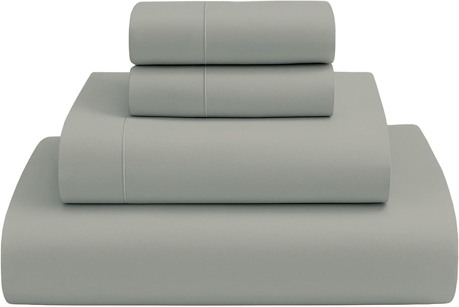 Giza Cotton Sheets Set - Luxurious Full Size Bedding in Silver Grey