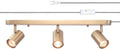 GLOBE 3-Light Plug-in Track Lighting Matte Brass - Minimalist Pivot