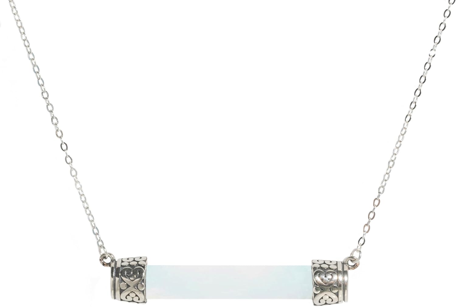 Handmade Bottoms Up Necklace with Recycled Vintage Glass Art