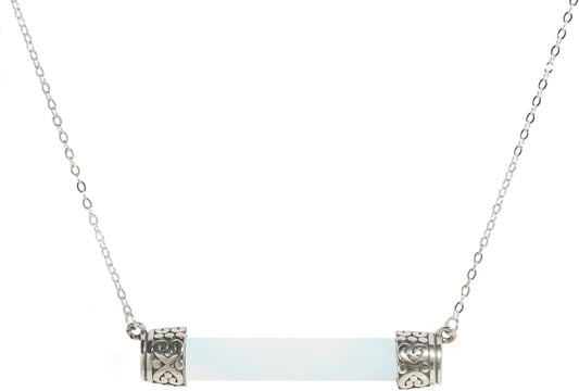 Handmade Bottoms Up Necklace with Recycled Vintage Glass Art