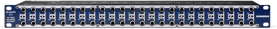 SAMSON S-Patch Plus 48 Point Patch Bay for Professional Audio