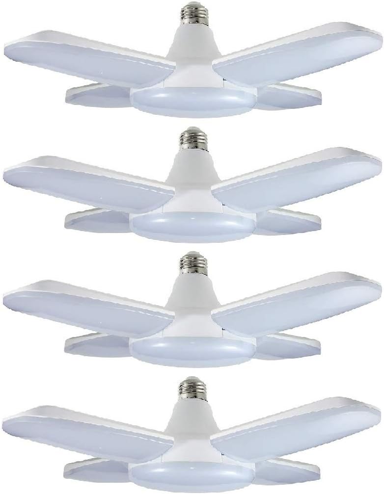 LED Garage Lights 60W Trilights Ceiling Adjustable 6000LM