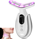 Electric Massager Facial & Neck Device - 7 Color LED, Warming
