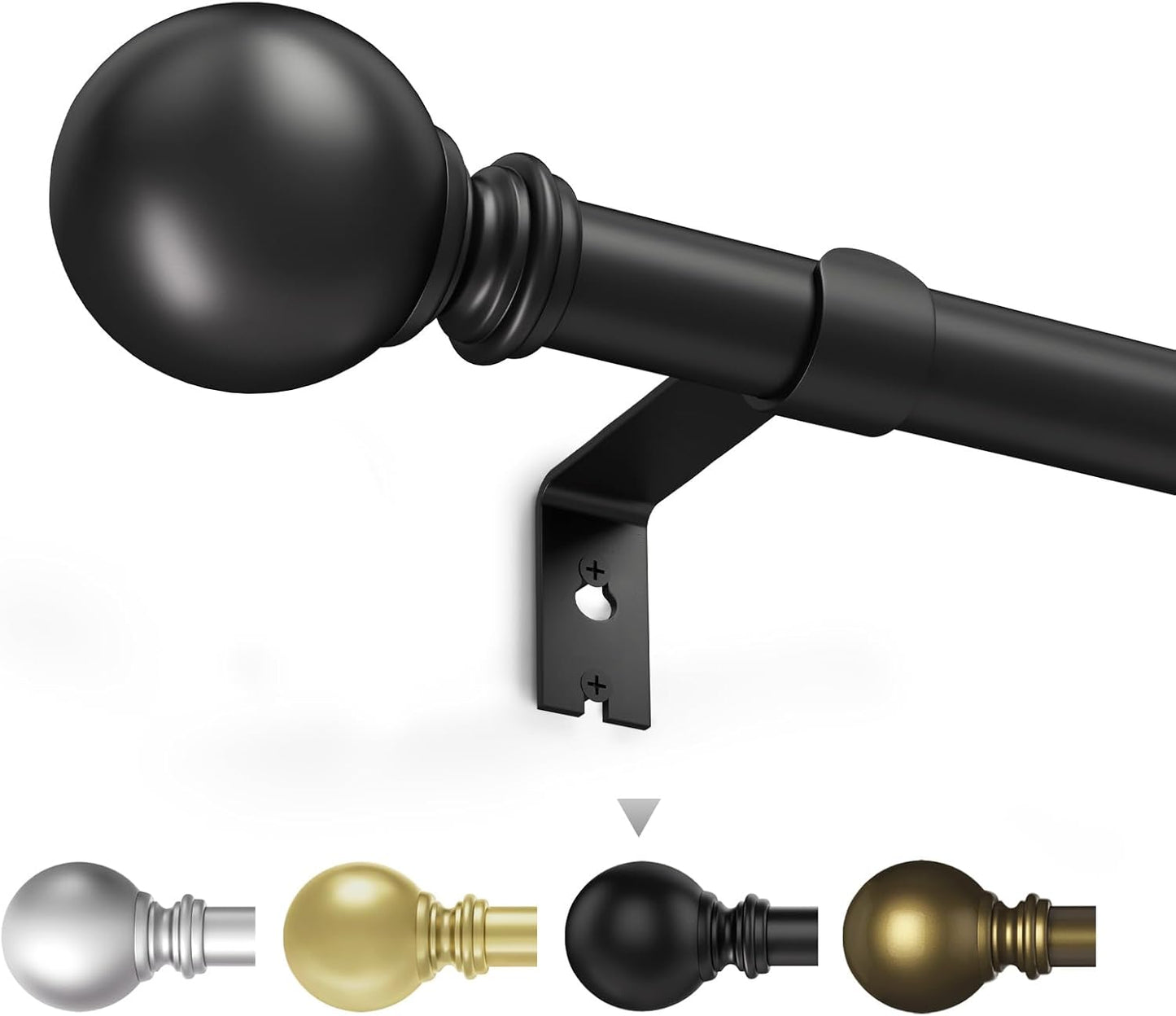 Adjustable Black Curtain Rod 66-120: IFELS Compliance