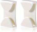 Goggle Clip Replacement for Ski Helmets - 2pcs Adhesive White