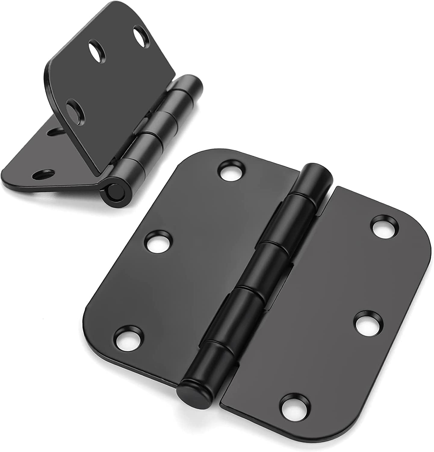 Haidms 48 Pack Matte Black Door Hinges for Smooth Operation