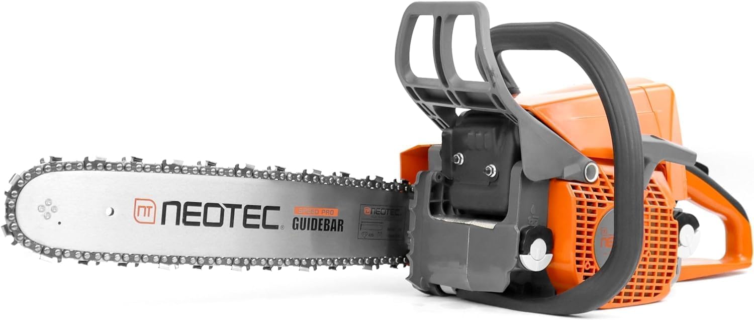 NEOTEC 45.4cc Gas Chainsaw with 16 Inch Guide Bar and Chain