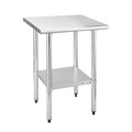 Hally Sinks & Tables H Stainless Steel Prep Table 24 x 24