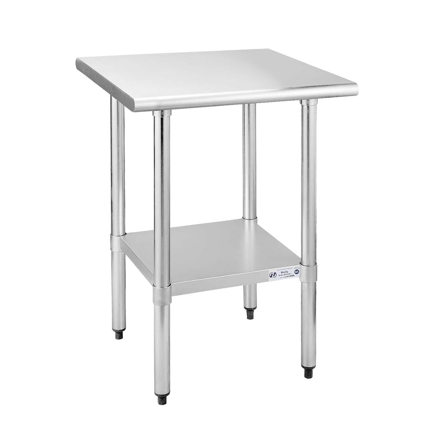 Hally Sinks & Tables H Stainless Steel Prep Table 24 x 24
