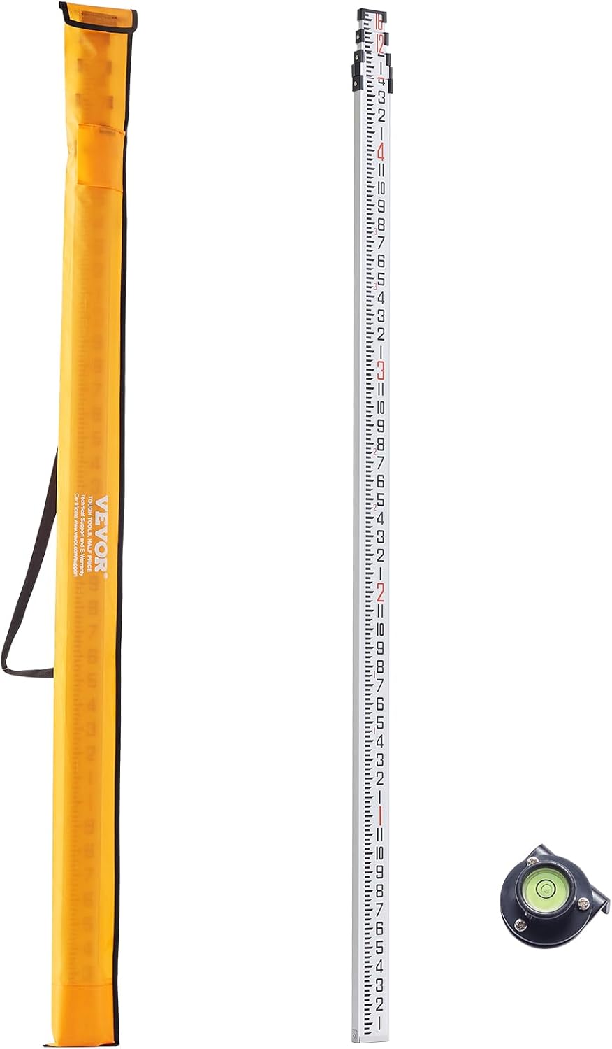 VEVOR Aluminum Grade Rod: 16ft Telescopic Measuring Tool