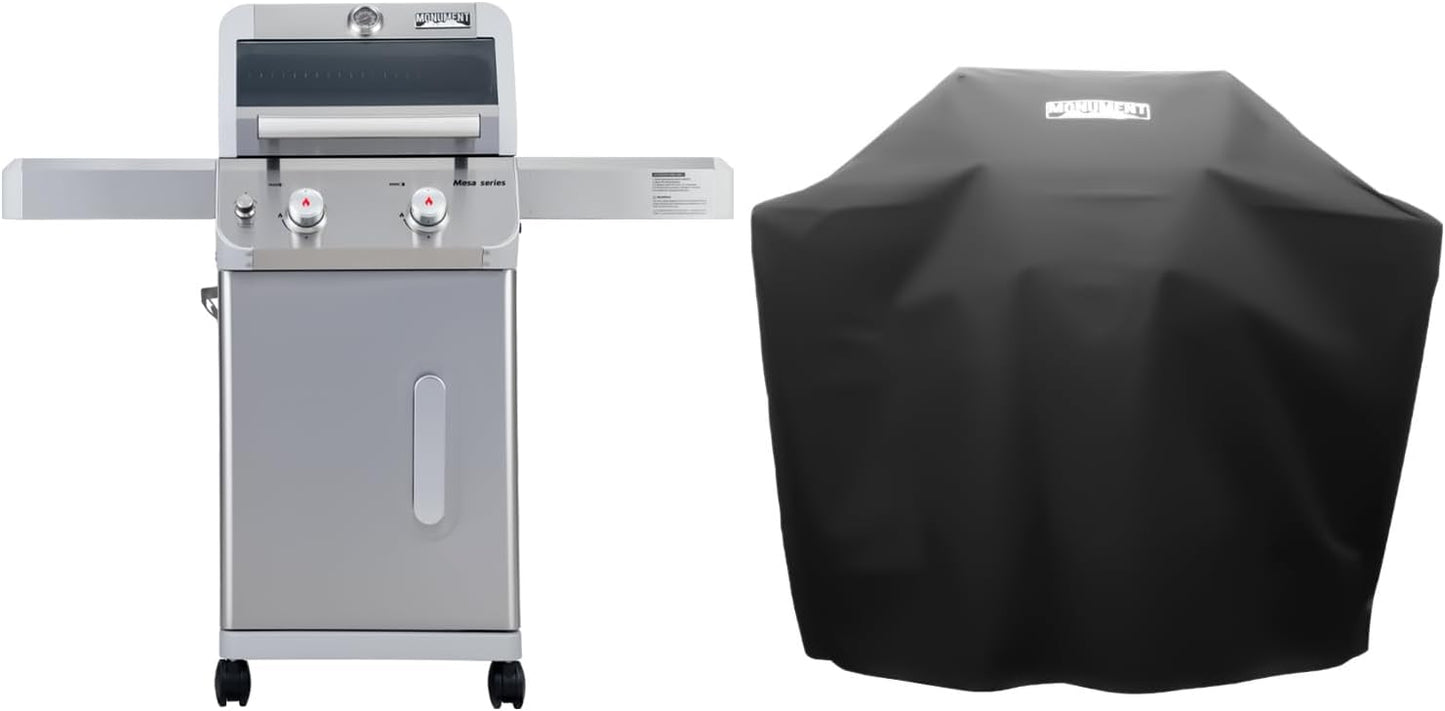 Monument Grills 2-Burner Liquid Propane Gas Grill with Cover