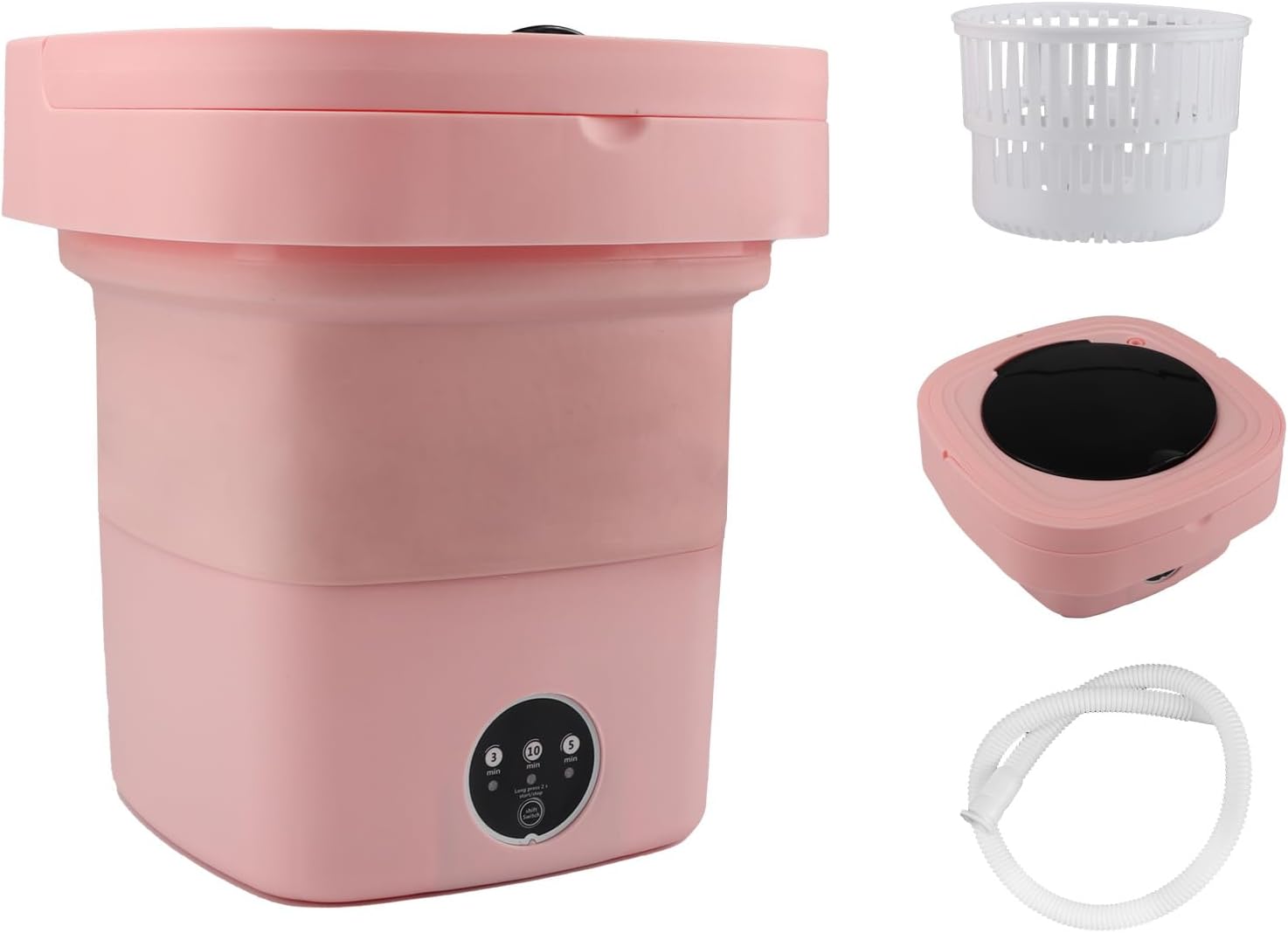 Qivine Foldable Portable Washing Machine: Compact & Convenient