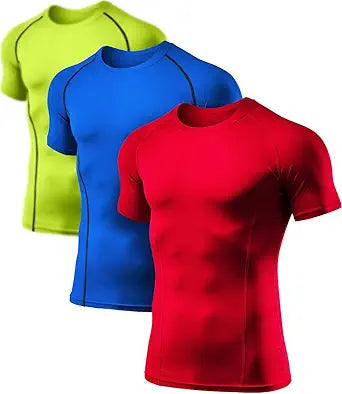 ATHLIO Men's Cool Dry Compression Shirts for Athletic Workouts