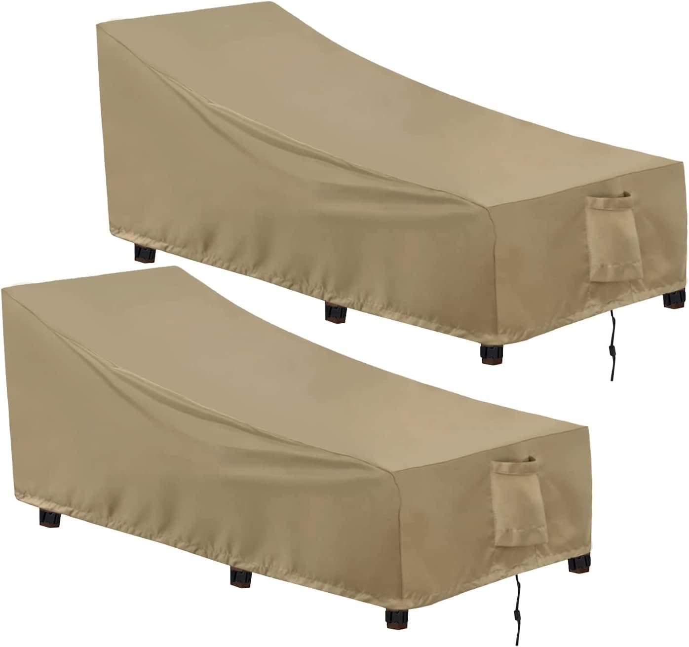 Outdoor Waterproof Patio Chaise Lounge Chair Cover - Heavy Duty