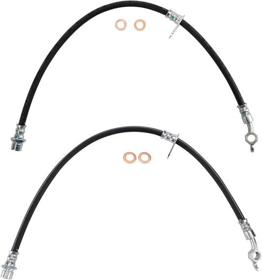 TRQ Front Brake Hose Set for 1995-2004 Toyota Tacoma Models