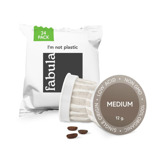 Fabula Organic Low Acid Coffee Pods - 24 Ct