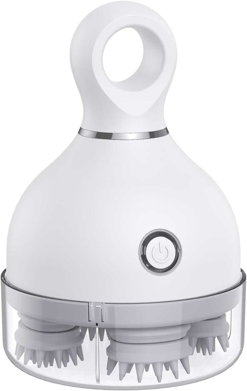 AMIR Electric Scalp Massager: 128 Nodes for Stress Relief!